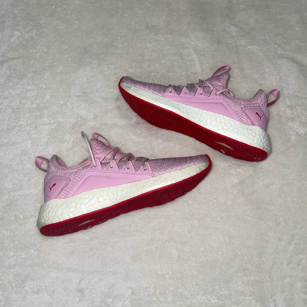 PUMA NRGY Neko Strick Jr Soft Foam Pink/White